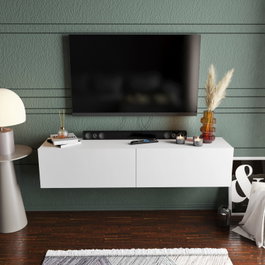 Hanah Home Soporte de TV Escandinavo Blanco
